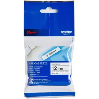 Brother Schriftband m) M-K231S Bandfarbe: Weiß Schriftfarbe:Schwarz 12 mm 4 m