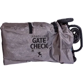 J. L. Childress Deluxe Gate Check-Tasche für Einzel- und Doppelwagen - Hochwertige, robuste und langlebige Luftreisetasche, doppelten Tragegriffen (Farbe: Grau)