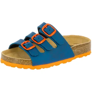 LICO - Bioline Kids, Pantoletten, marine orange - blau