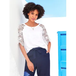 heine Spitzenshirt »Shirt« 1 Stk. tlg., weiß