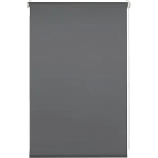 GARDINIA Seitenzugrollo Uni Klemmrollo 85 x 150 cm grau
