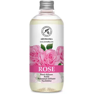 Raumduft Nachfüllflasche Rose 500ml – Raumerfrischer – Blumig und Langanhaltender Raumduft – Aroma Diffuser – Aromatherapie – Raumbeduftung - Reed Diffuser Refill