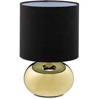 Relaxdays Tischlampe Gold
