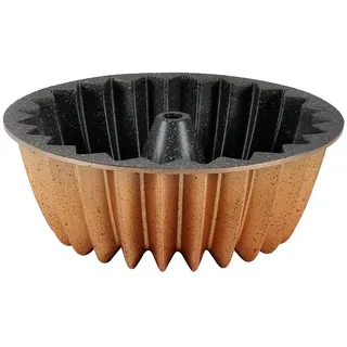 Serenk Fun Cooking Stern Gugelhupfform – Runde Antihaft-Kuchenform, 26 cm, Gelb, Perfekt für Gugelhupf, Made in Türkiye