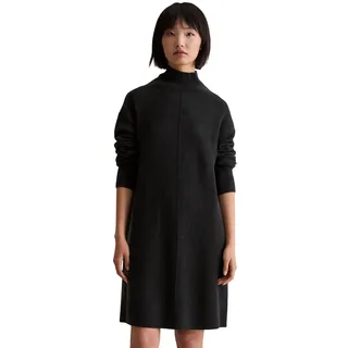 Strickkleid MARC O'POLO DENIM, Damen, Gr. XL, N-Gr, schwarz, Strick, Obermaterial: 72% Schurwolle, 26% Polyamid, 2% Elasthan, knieumspielend, Rippbündchen, Kleider Strickkleid, softer Woll-Mix, regular fit