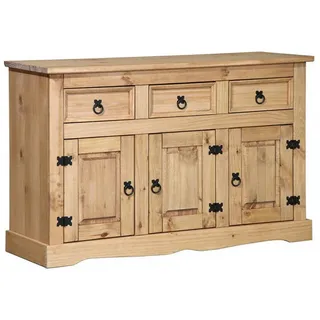 Möbilia Sideboard 132 x 84 x 44 cm Honig