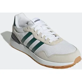 SPORTSWEAR "RUN 60S 4.0", Herren, Gr. 42, weiß (cloud weiß, collegiate grün, grau one), Leder, Textil, Schuhe Sneaker