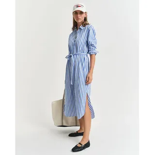 GANT Blusenkleid Blau/Weiß 38