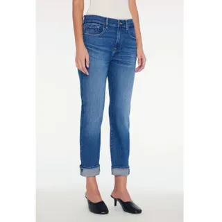 7 For All Mankind für Damen. JSDTC120SM Boyfriend-Jeans, mittelhoher Schnitt, blau (30), Lässig