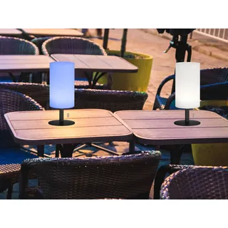 2er SET Outdoor USB Tischlampen 28cm ohne Kabel - dimmbar & RGB Farbwechsler