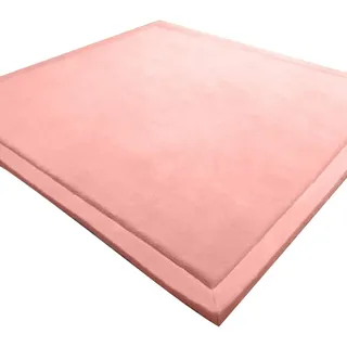 LEHOUR Verdickung Korallen Samt Teppich Kinder Krabbeldecke Weiche Tatami Teppiche Kinder rutschfeste Vergrößern Spielmatte (Rosa, 150 * 200CM)