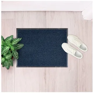 Andiamo Fußmatte Easy - Schmutzfangmatte für den Hauseingang - flexibel einsetzbar als Türmatte innen, Fußabtreter im überdachten Außenbereich oder als Schuhmatte 120 x 180 cm Blau