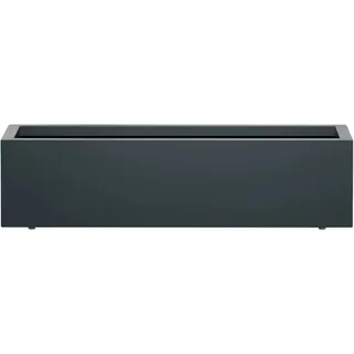 Herstera Garden Metall-Pflanzkübel Cube 40 cm x 100 cm x 25 cm Anthrazit