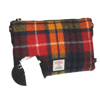 Echt Harris Tweed Schottland Clutch Tasche - Saffon