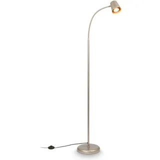 Briloner Stehlampe 42,5x127,5 cm Satin-Metallic