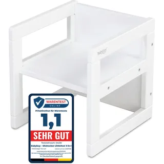 Tobi Kinderstuhl , Weiß , Holz , Buche , 32x32x32 cm , Babymöbel & Kindermöbel, Babyzimmer, Kindersessel & Kindertische