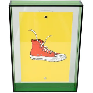 queence Bilderrahmen »Wechselrahmen grün« für 1 Bilder 1 Stk. tlg. Stylischer Neon Rahmen für Fotos und Bilder in 10x15cm, grün