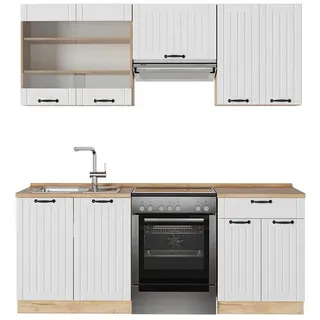 Vicco Küchenzeile Fame-Line 200 cm Weiß