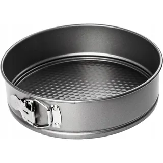 KADAX Springform "Garonne", runde Backform aus Stahl mit Antihaftbeschichtung, Silber, 26 cm