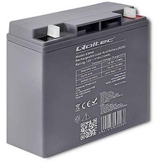 Qoltec AGM Battery | 12V | 17Ah | max. 255A