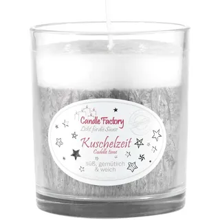 Candle Factory Party Light Duftkerzen aus pflanzlichem Stearin im Whiskey Glas, ca. 30h Brennzeit, Duft: Kuschelzeit