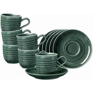 SELTMANN WEIDEN Espressotasse mit Untertasse 0,09 l Grün 6 St.