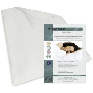 allsaneo Premium Allergiker Deckenbezug 155x220 cm | Allergie Bettwäsche extra weich und leicht | Anti Milben Encasing | Milbenschutz | allergendichter Zwischenbezug | Hohenstein Zertifiziert