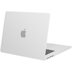 MOSISO Hülle Kompatibel mit MacBook Air 15 Zoll 2023 2024 Freigabe M3 A3114 M2 A2941 Chip mit Liquid Retina Display & Touch ID, Schützend Plastik Hartschale Case Cover, Transluzent