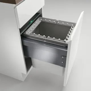Cox Base 460 R/450-1, Abfallsammler für Frontauszüge, hellgrau, h 460 mm
