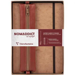 Clairefontaine 793469C Notizbuch A5 liniert Braun Nomaddict