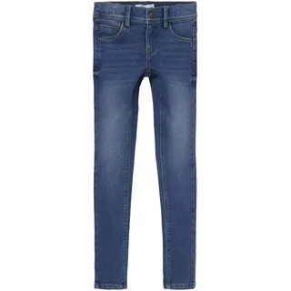 NAME IT Mädchen Nkfpolly Dnmtax Pant Noos Hose, Medium Blue Denim, 98 EU