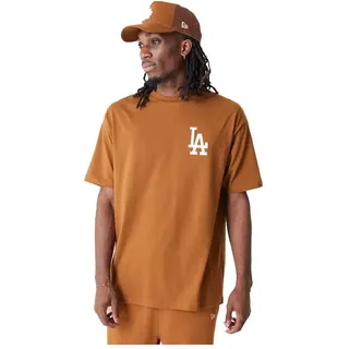 New Era League Essentials Lc Os Los Angeles Dodgers Kurzarm-t-shirt - Dk Beige - L