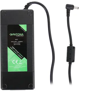 PATONA Netzteil für NTB 19V/9,5A 180W Verbinder 5,5x2,5mm Asus PRÄMIE - Schwarz