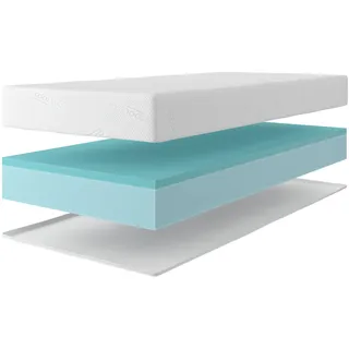 OTTO home Gelschaummatratze "Kniven, Matratze 90x200 cm, 140x200 cm & weitere Größen" 17 cm hoch 1 Stk. tlg. Matratze H2-H4, ergonomisch, allergiker geeignet (Hausstauballergiker), weiß, neutral