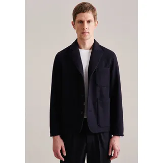 Seidensticker Sweatsakko SEIDENSTICKER, Herren, Gr. XL, blau (dunkelblau), 80% Wolle, 20% Polyamid, unifarben, Sakkos Sweatsakko, Blazer Uni