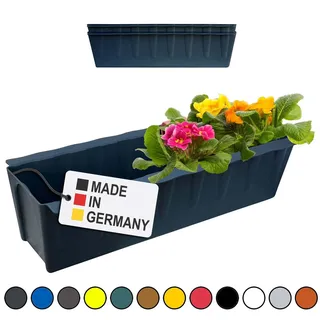 Blumenkasten für Europaletten 2er-Set Anthrazit Pflanzkasten Balkonkasten