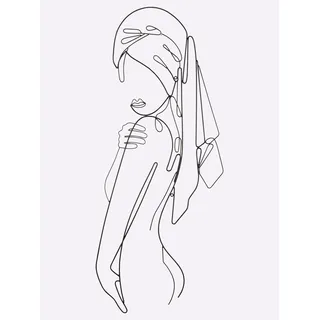 Wanddekoobjekt HEINE HOME, schwarz, B:53cm H:114cm T:0,5cm, Wanddekoobjekte, Wanddekoobjekt