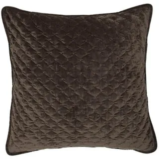 Kissenhülle , Braun , Textil , Uni , 60x60 cm , Heimtextilien, Bezüge, Kissenbezüge
