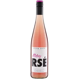 Rosé halbtrocken | Young Poets „Allday Rosé" | Erdbeere, Himbeere & Holunder | Qualitätswein Württemberg | 1 x 0,75 l