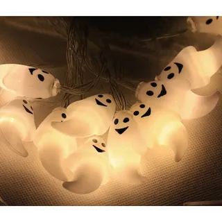Série d'Halloween Ghost String Light Night Lam