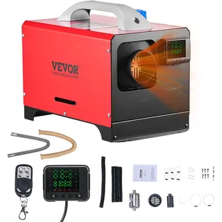 VEVOR Dieselheizung Diesel Luftheizung 5-8KW 12-24V mit Fernbedienung, Diesel Luft Standheizung – schnelle Erwärmung mit LCD-Display & Vorheizfunktion
