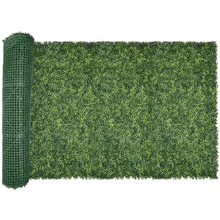 VEVOR Künstliche Hecke, 3000x1000x45mm, Künstliche Pflanzenwand, Buchsbaumpaneel für Dekoration im Innen- & Außenbereich & Efeu-Zaunbedeckung, Sichtschutz-Hintergrundwand, Heckenschirm für den Garten