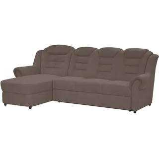 Livetastic Ecksofa , Taupe , Kunststoff , L-Form , 262x165 cm , Made in Eu , seitenverkehrt erhältlich, Hocker erhältlich, Rücken echt, Armteil links, Armteil rechts , Wohnzimmer, Sofas & Couches, Wohnlandschaften, Ecksofas