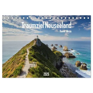 Traumziel Neuseeland 2026 (Tischkalender 2026 DIN A5 quer), CALVENDO Monatskalender: Das facettenreichste Land der Welt in 12 traumhaften Bildern. (CALVENDO Natur)