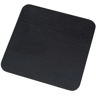 NKlaus Kerzenteller Aluminium schwarz 14x14 cm Untersetzer Kerzenhalter Tischdekoration Gebürstet - Design 10399