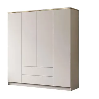 Lukmebel Kleiderschrank AURORA 4D2SZ KASCHMIR mit Schubladen