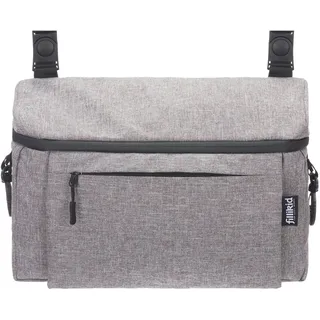 fillikid Kinderwagen-Tasche "Buggy Organizer Sport, schwarz" mit Wickelunterlage, grau
