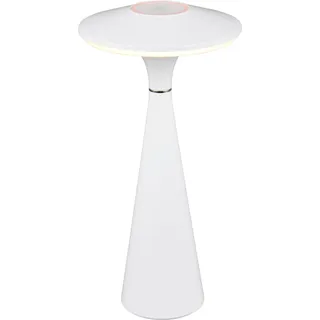 REALITY Leuchten LED Tischleuchte »TORREZ« LED-Board 1 Stk. warmweiß - kaltweiß in-Outdoor Akku Tischlampe mit USB-C, dimmbar, Lichtfarbe einstellbar, weiß