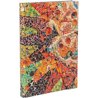 Paperblanks Notizbuch Gaudis Sonne Midi Liniert Orange