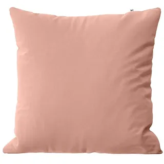 Wolkenfeld Kissenbezug "Renforcé Kissenbezug Baumwolle - Natürlich weiches Schlafgefühl" Größe 80x80, 40x80 und 70x90 cm; versteckter Reißverschluss, rosa